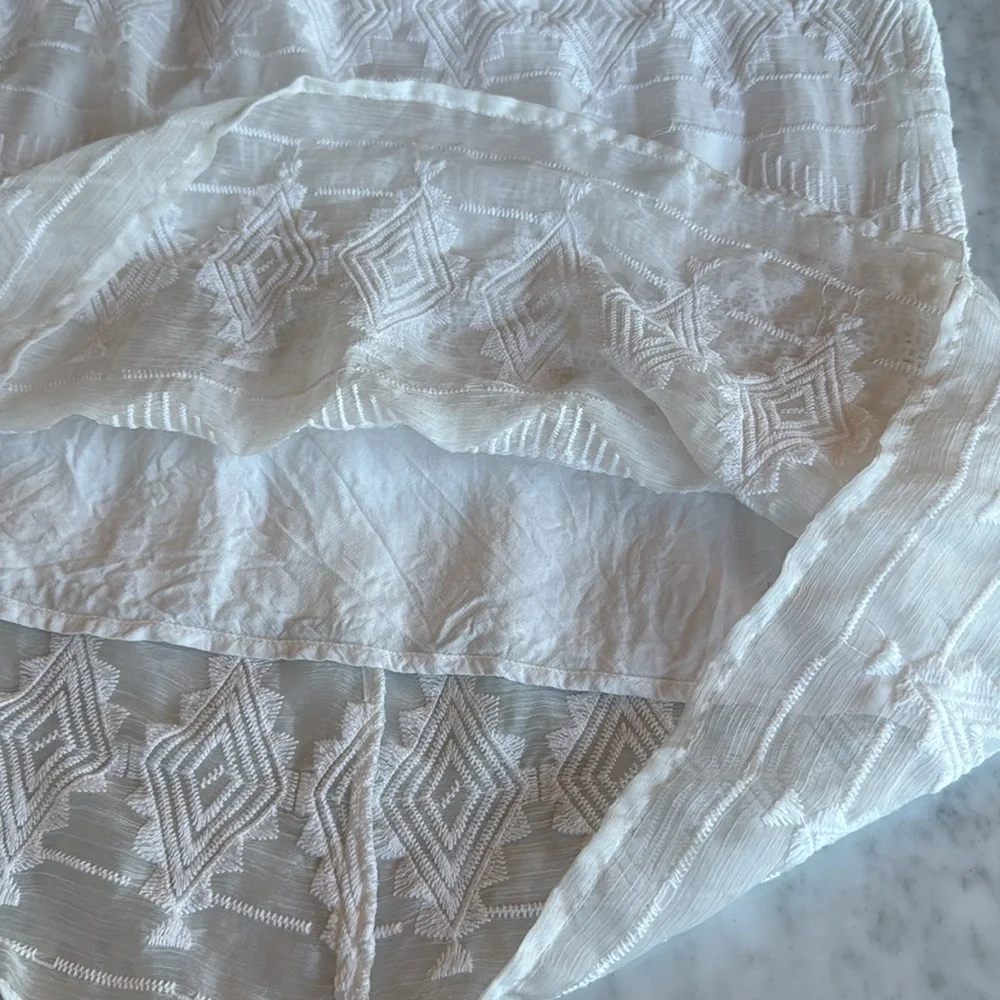 Anthropologie Eri + Ali White Swann Dress - Picture 9 of 12